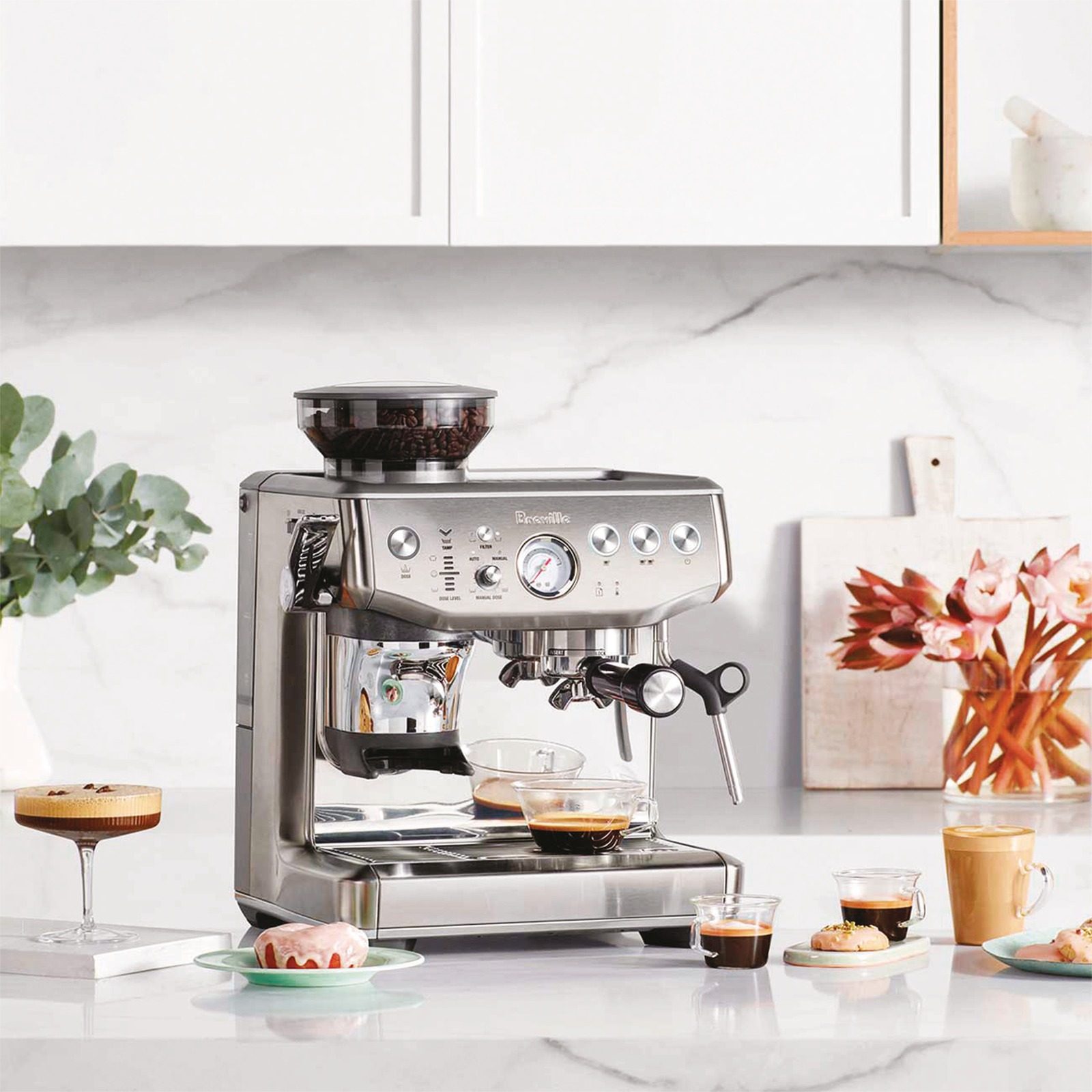Breville Barista Express Impress in a kitchen