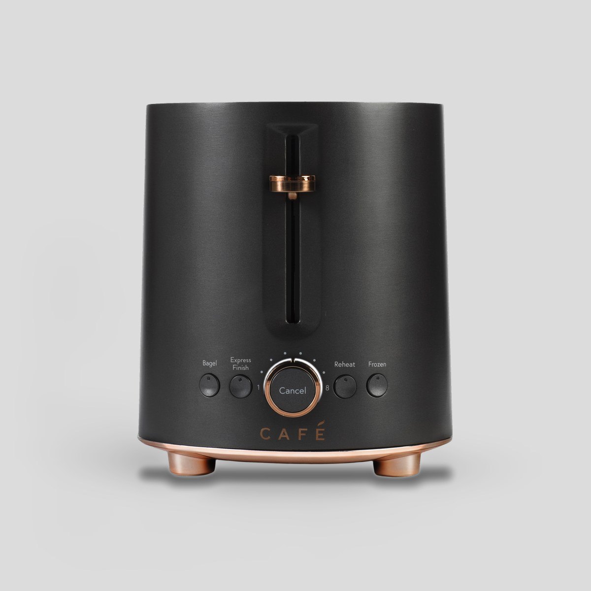 Café Appliances Express Finish 2-slice toaster with copper trim