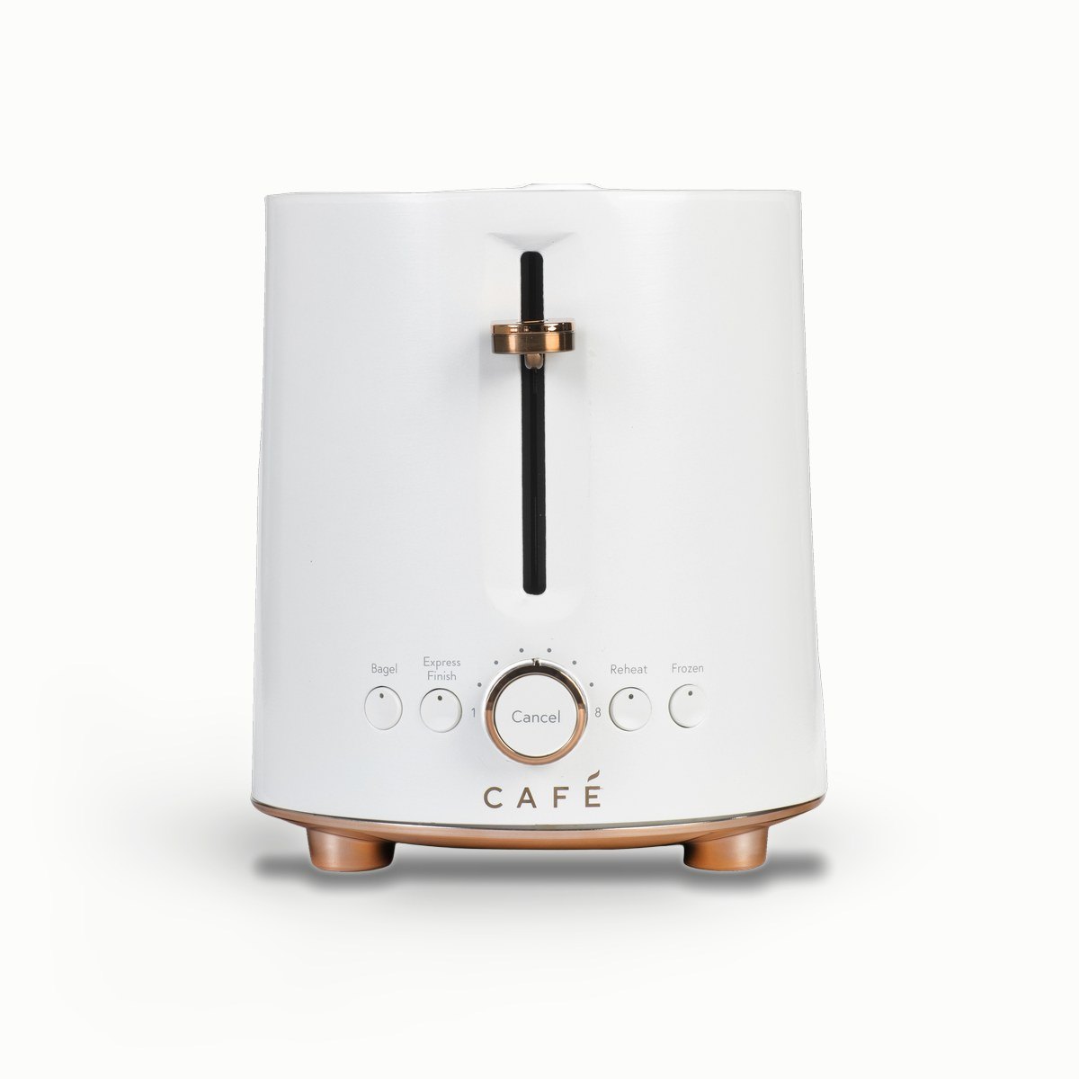 Café Appliances Express Finish 2-slice toaster with copper trim