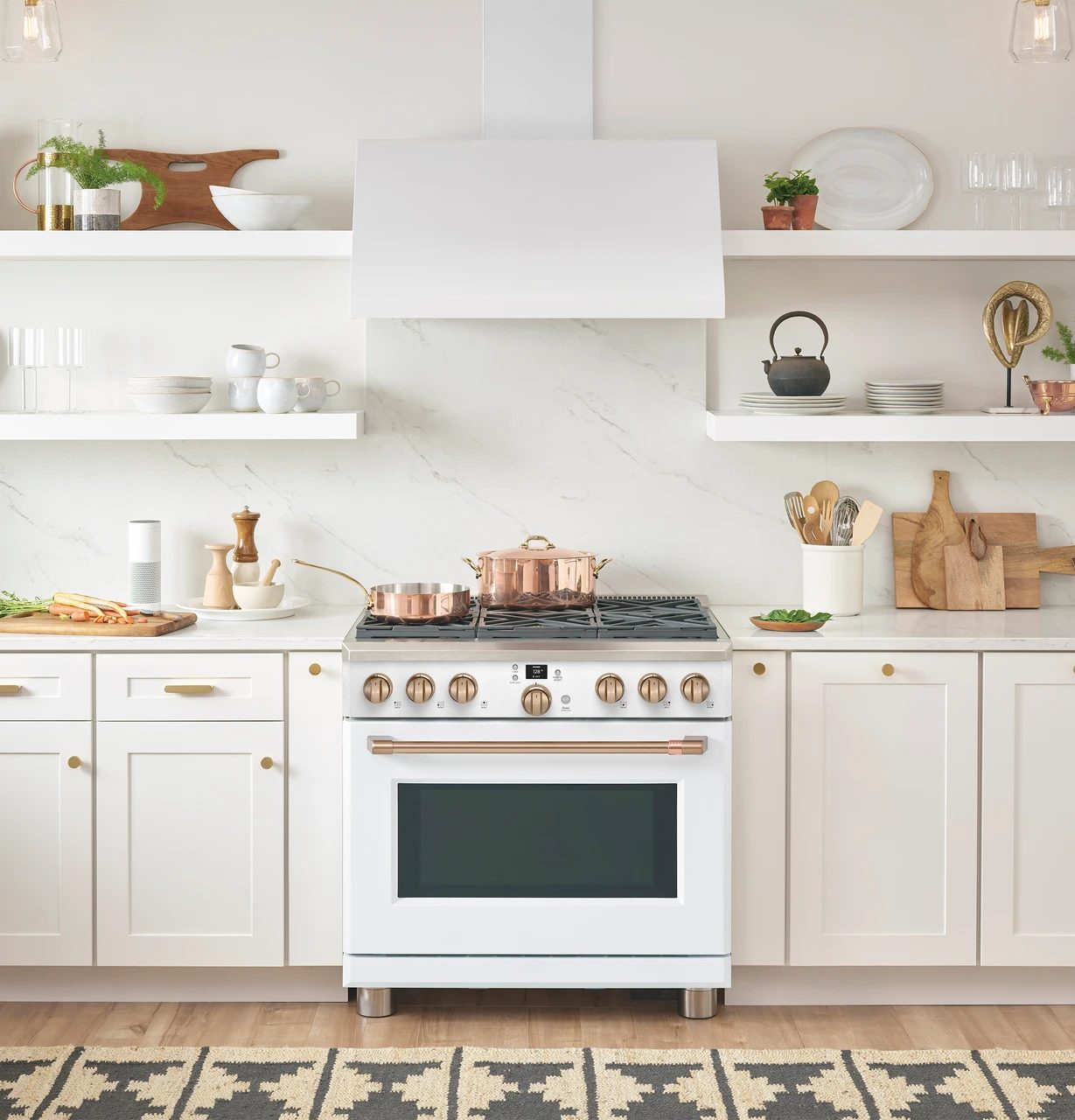 Café Appliances 30 in. commercial hood in a kitchen