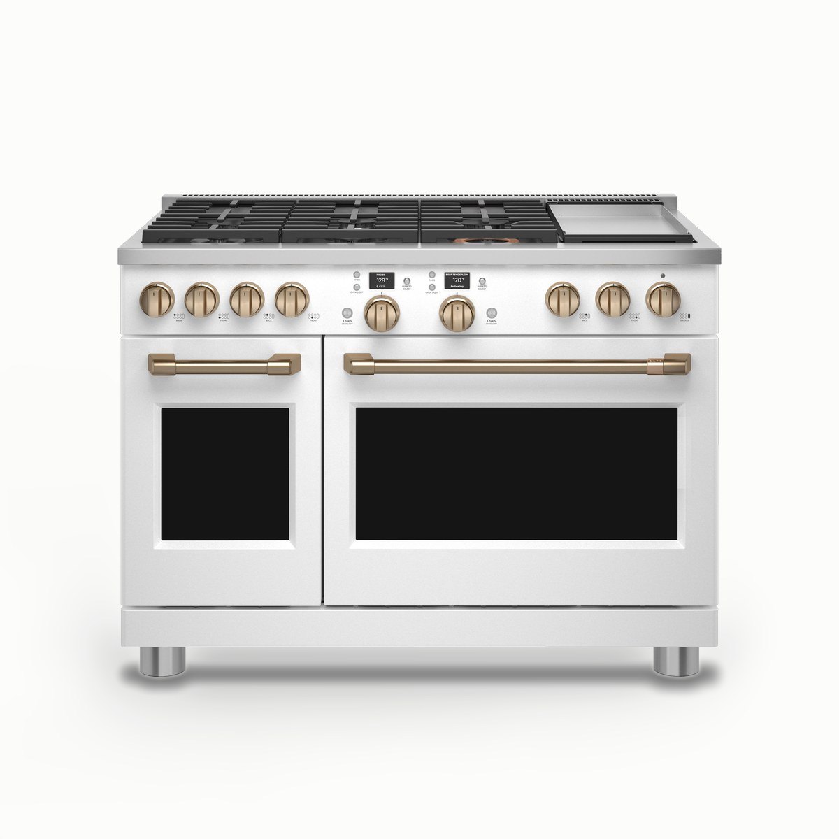 Café Appliances 48 in. dual-fuel commercial-style range (6 burners and griddle)
