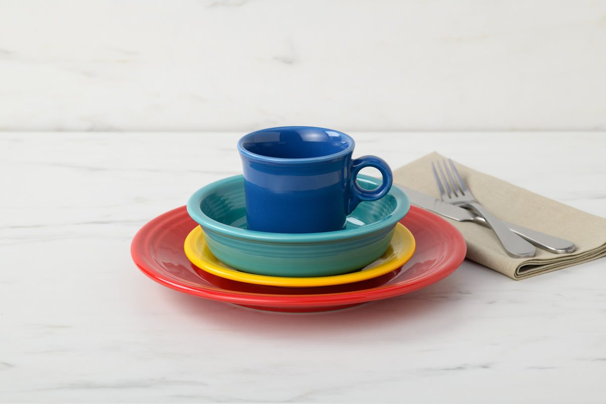 Fiesta 4-piece place setting in a kitchen