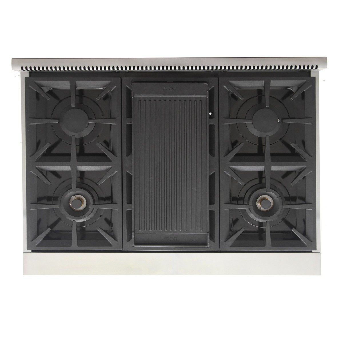 A grill and griddle, included