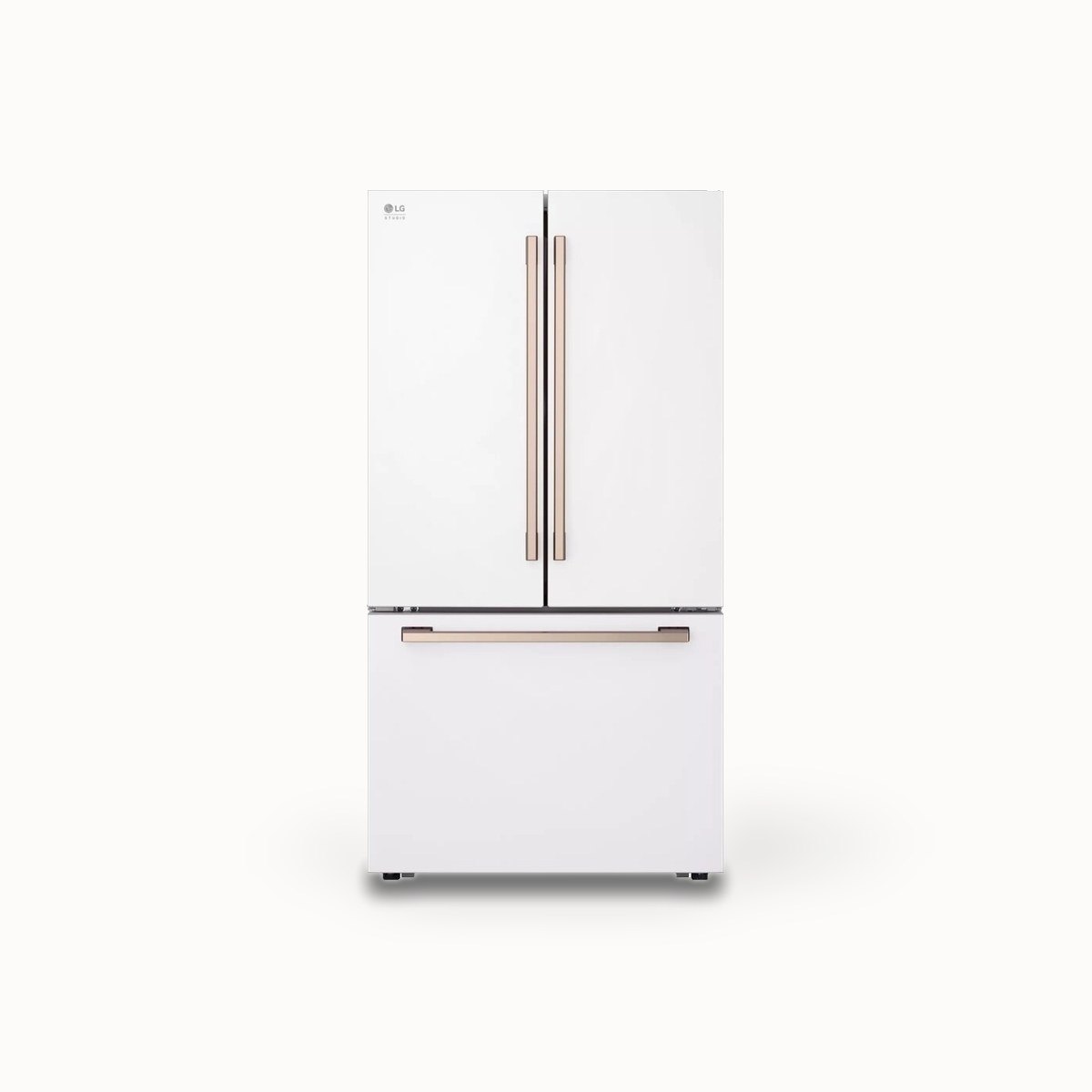 LG Essence White 36 in. counter-depth French door refrigerator (LG STUDIO)