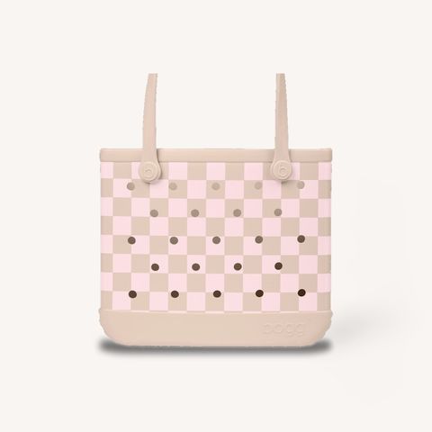 Checkered Linen/ Pink Marshmallow