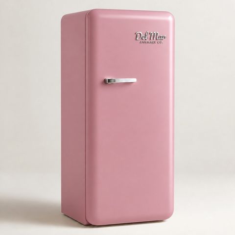 The Del Mar retro refrigerator in Pacific Beach Pink