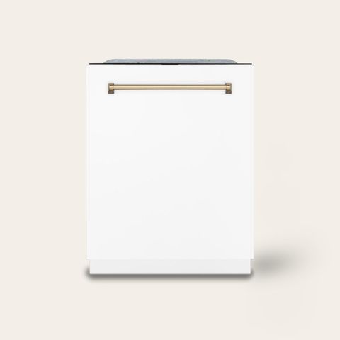 White Matte with Champagne Bronze